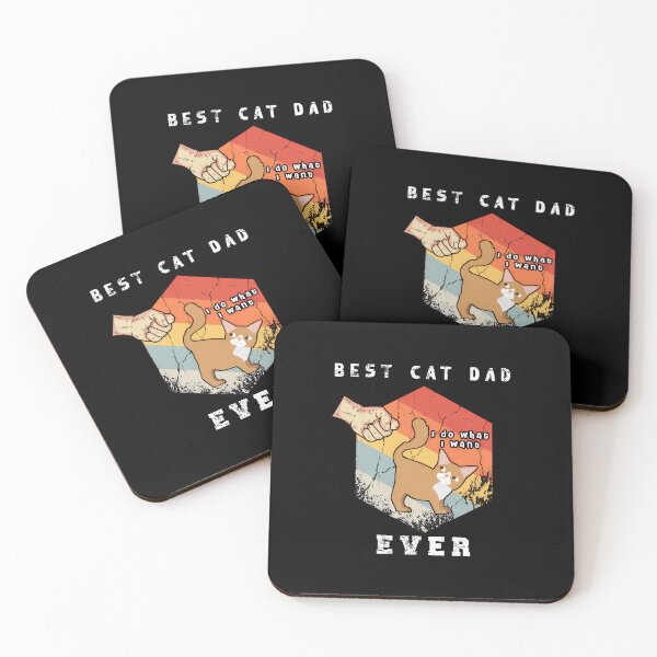 Item preview, Best Cat Dad Ever Fist Bump Retro Vintage designed and sold by OlyvieArt.