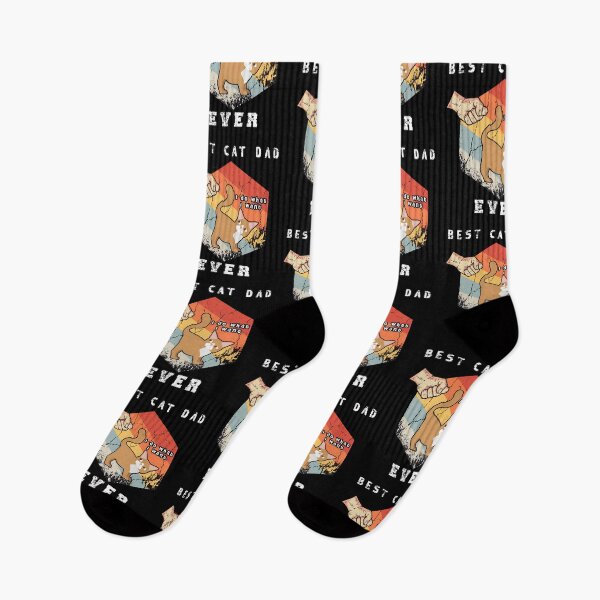 Item preview, Best Cat Dad Ever Fist Bump Retro Vintage designed and sold by OlyvieArt.