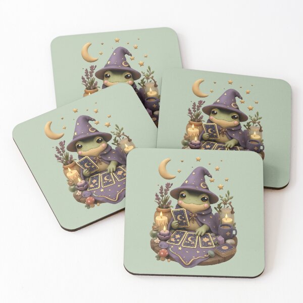 Item preview, Cute Mystical Frog Tarot Reading | Kawaii Cottagecore designed and sold by Moons Studio.
