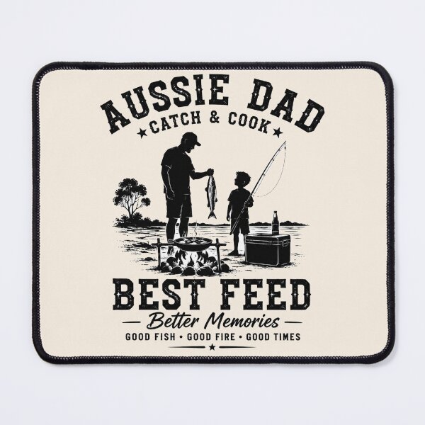 Item preview, Aussie Dad Catch and Cook Best Feed Fishing Dad Gift Australia designed and sold by Yellowriversss.