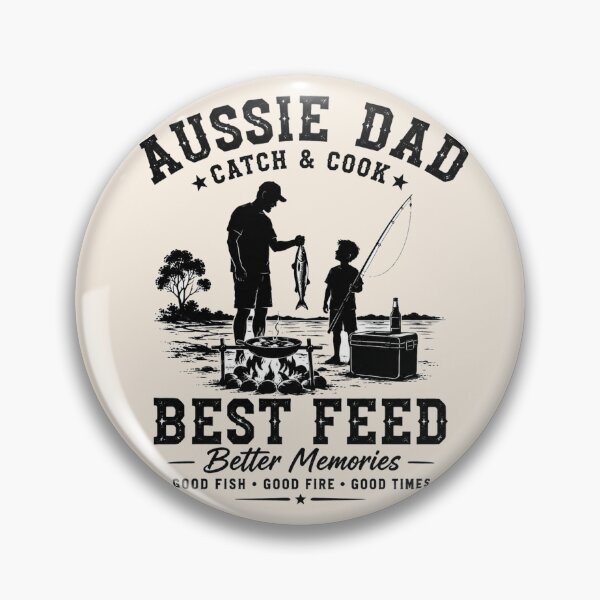 Item preview, Aussie Dad Catch and Cook Best Feed Fishing Dad Gift Australia designed and sold by Yellowriversss.