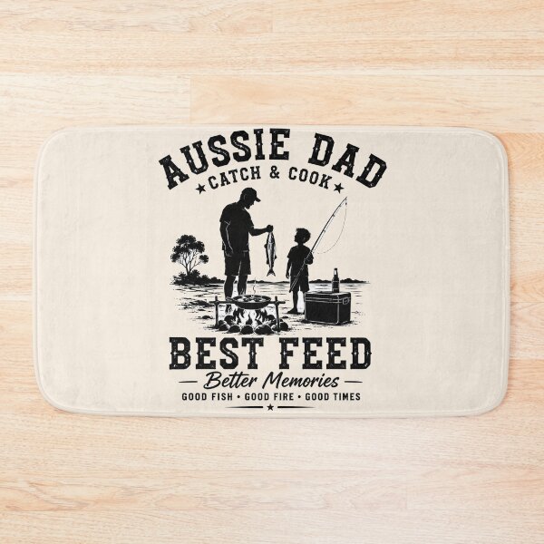 Item preview, Aussie Dad Catch and Cook Best Feed Fishing Dad Gift Australia designed and sold by Yellowriversss.