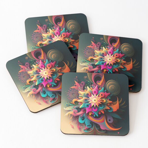 Item preview, Star Flower on Pale Citrus Ground designed and sold by RAGANADesign.