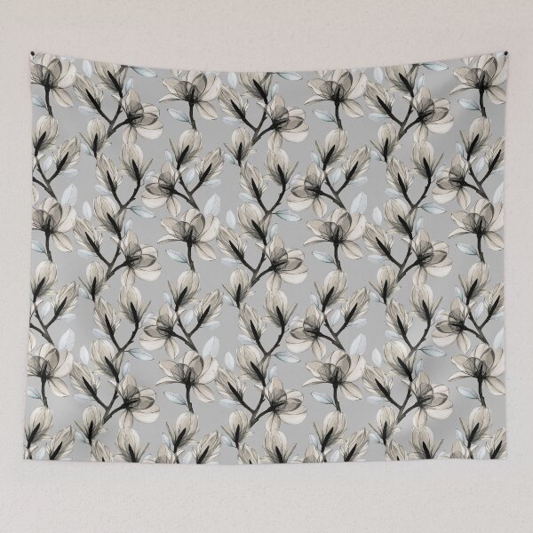 Item preview, Grey and Beige Floral Botanical Pattern & Quote designed and sold by ​Jyoti Digital Artist.