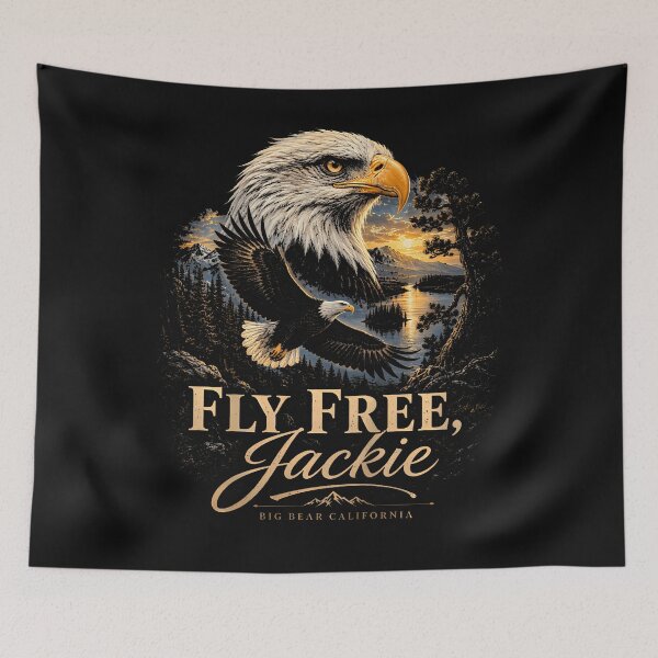 Item preview, Fly Free Jackie Big Bear Bald Eagle Memorial designed and sold by JamesCrArt.