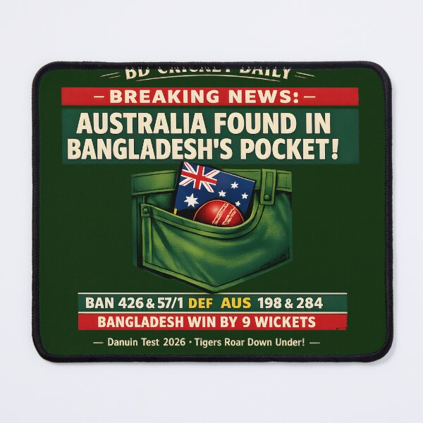 Item preview, Bangladesh vs Australia – Distressed Vintage Cricket Parody designed and sold by WhisperFrame.