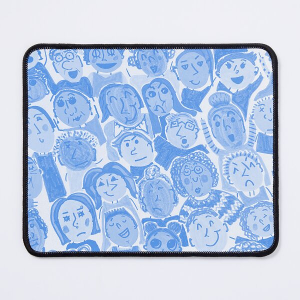 Item preview, Blue Colorway Diverse People Cartoon Style designed and sold by Honeybee Cameron.