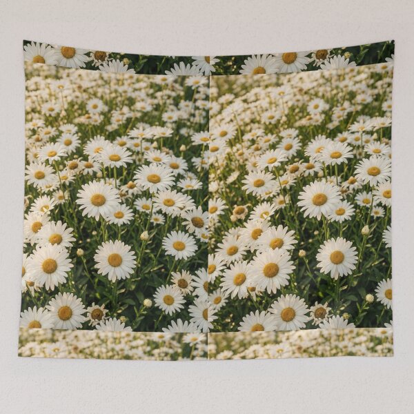 Item preview, Sunlit White Daisy Field Floral Nature Graphic designed and sold by PACS0011.