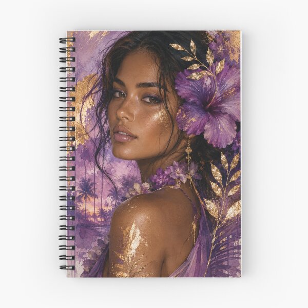 Item preview, Purple Hibiscus Goddess designed and sold by aurelixagency.