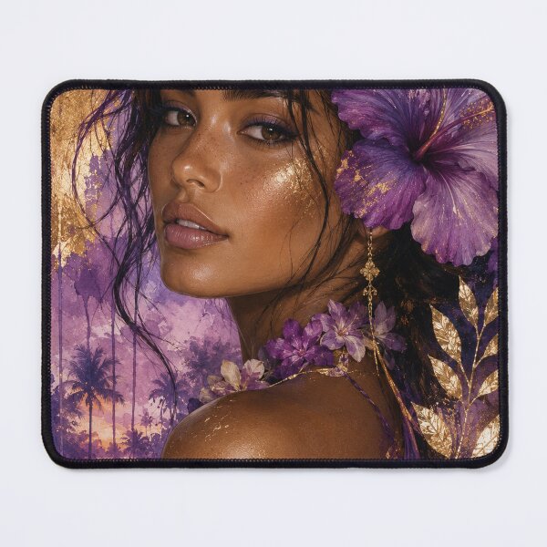 Item preview, Purple Hibiscus Goddess designed and sold by aurelixagency.