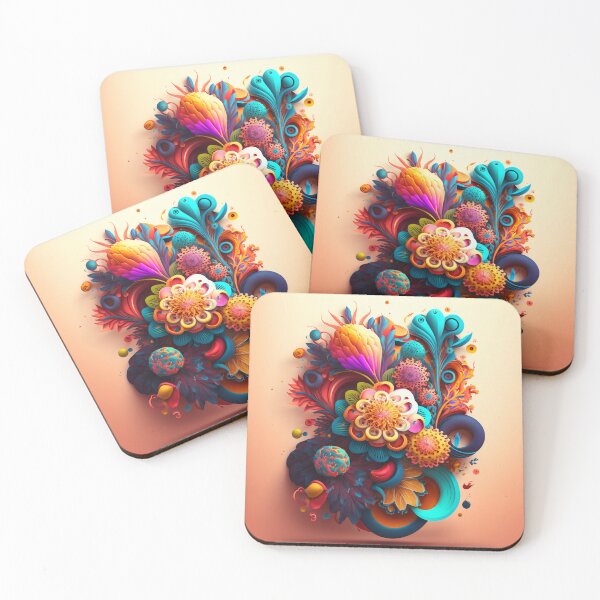 Item preview, Coral Cluster on Peach Gradient designed and sold by RAGANADesign.