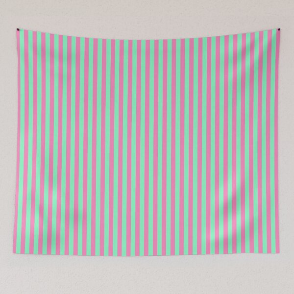 Item preview, Pink Mint Vertical Stripe Pattern designed and sold by Zaya_art.