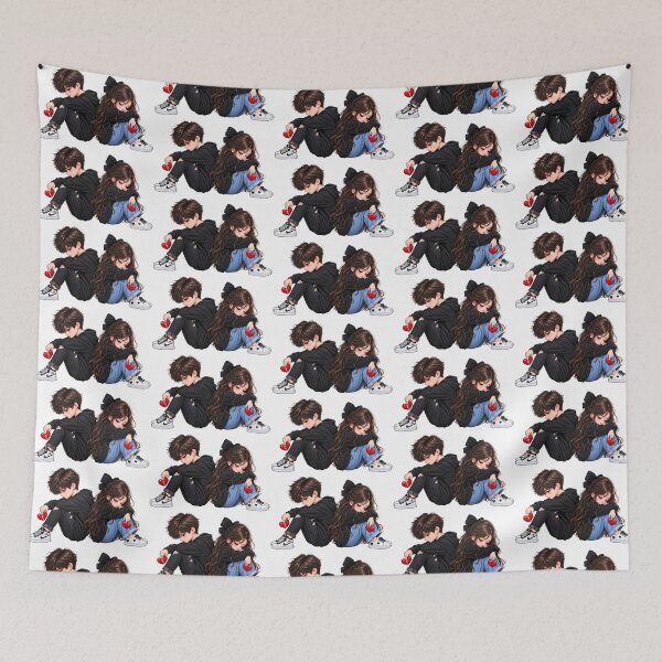 Item preview, Sad Boy & Girl Broken Heart Sticker | Emotional Couple Anime Art | Heartbreak Love PNG designed and sold by Ishratparween11.