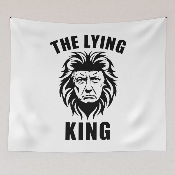 Item preview, The Lying King Trump Distressed Political Satire designed and sold by DrawMotion.