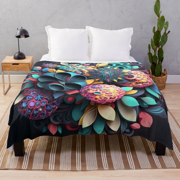 Item preview, Pastel Spheres and Blooms on Dark designed and sold by RAGANADesign.