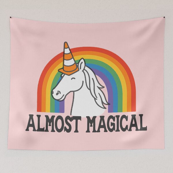 Item preview, Almost Magical Funny Horse Unicorn Humor designed and sold by Colorfulman.