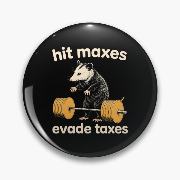 Item preview, Hit Maxes Evade Taxes Opossum designed and sold by DrawMotion.