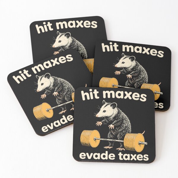Item preview, Hit Maxes Evade Taxes Opossum designed and sold by DrawMotion.