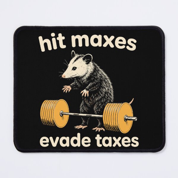 Item preview, Hit Maxes Evade Taxes Opossum designed and sold by DrawMotion.