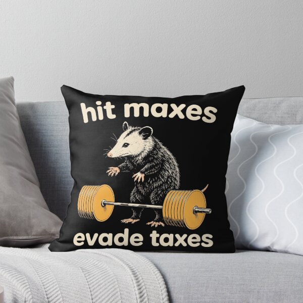 Item preview, Hit Maxes Evade Taxes Opossum designed and sold by DrawMotion.