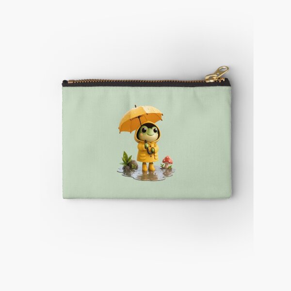Item preview, Cute Rainy Day Frog in Yellow Raincoat | Cozy Kawaii Cottagecore Frog designed and sold by Moons Studio.