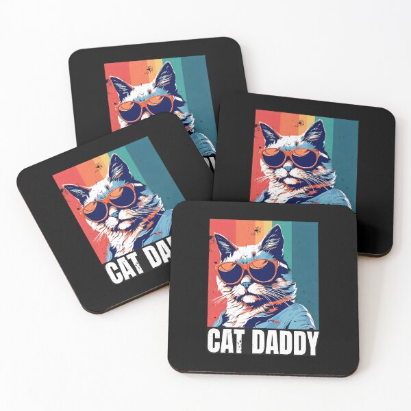 Item preview, Cool Cat Daddy Sunglasses Retro Pet Owner Gift designed and sold by OlyvieArt.