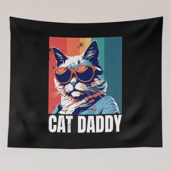 Item preview, Cool Cat Daddy Sunglasses Retro Pet Owner Gift designed and sold by OlyvieArt.