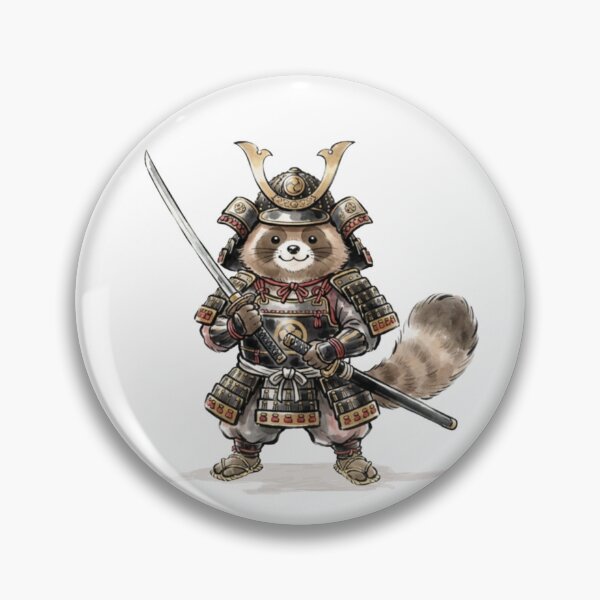 Item preview, Little Tanuki Samurai Warrior designed and sold by HumTumMe.
