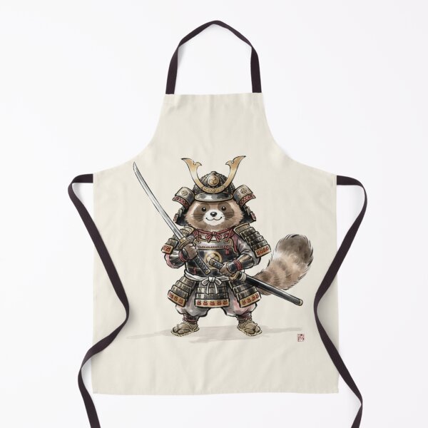 Item preview, Little Tanuki Samurai Warrior designed and sold by HumTumMe.