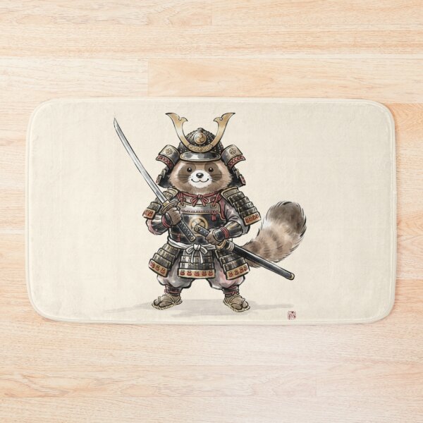 Item preview, Little Tanuki Samurai Warrior designed and sold by HumTumMe.