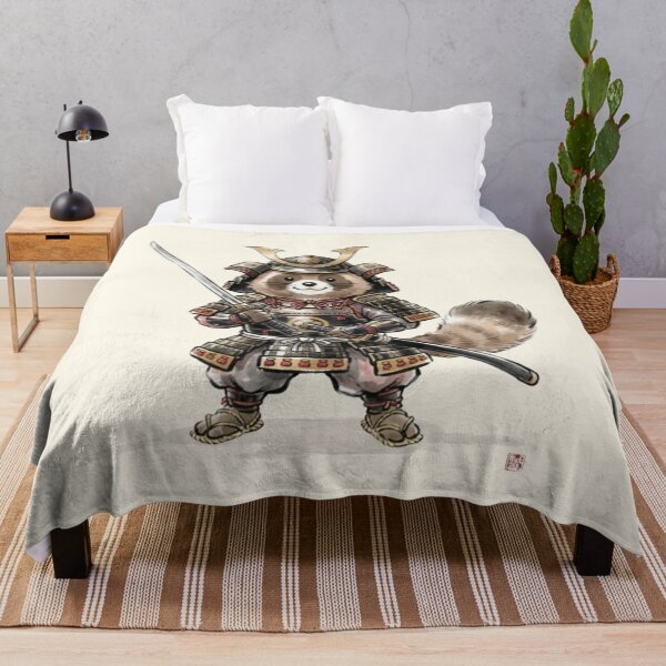 Item preview, Little Tanuki Samurai Warrior designed and sold by HumTumMe.