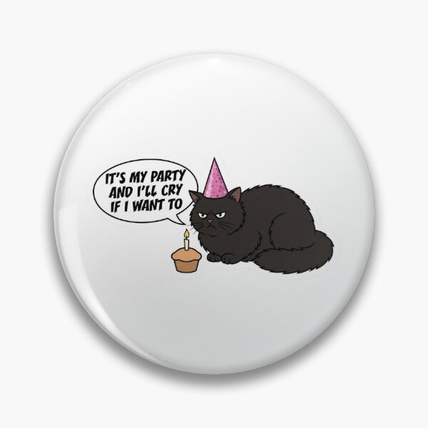 Item preview, Sarcastic Black Cat - Birthday Party designed and sold by conamor-bymel.