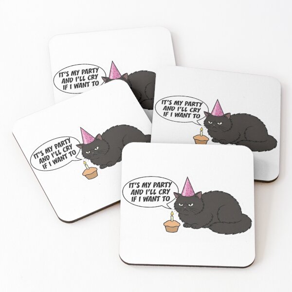 Item preview, Sarcastic Black Cat - Birthday Party designed and sold by conamor-bymel.