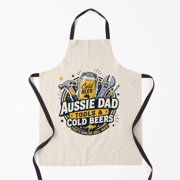 Item preview, Aussie Dad Tools and Cold Beers Funny Handyman Dad Gift Australia designed and sold by Yellowriversss.