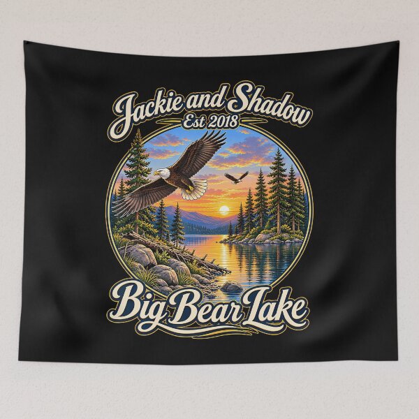 Item preview, Jackie And Shadow Est 2018 Big Bear Lake designed and sold by JamesCrArt.