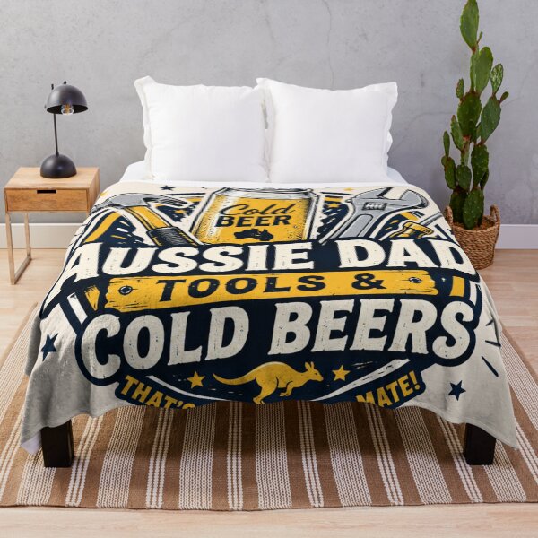 Item preview, Aussie Dad Tools and Cold Beers Funny Handyman Dad Gift Australia designed and sold by Yellowriversss.