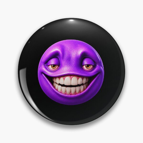 Item preview, Grinning I Can Tell By The Crunch Meme Purple Blob Creepy Face designed and sold by elderberry.