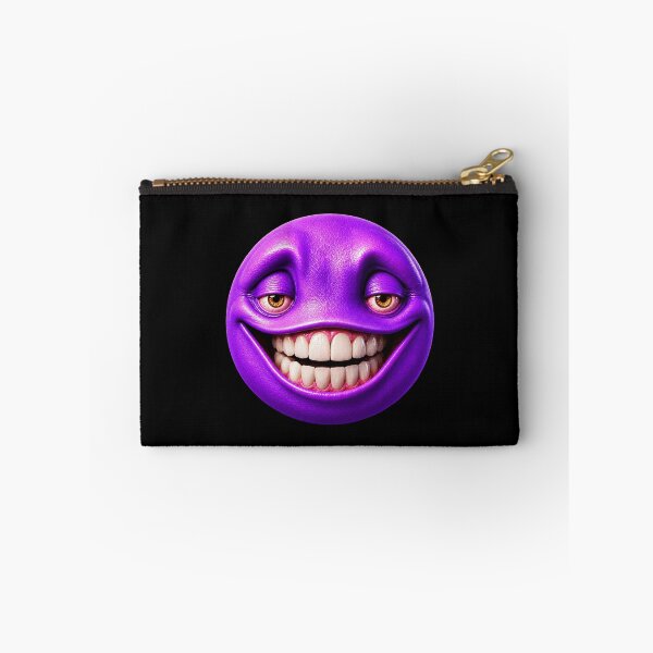 Item preview, Grinning I Can Tell By The Crunch Meme Purple Blob Creepy Face designed and sold by elderberry.