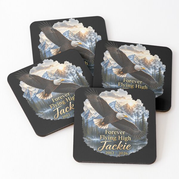 Item preview, Fly High Jackie Bald Eagle Memorial Mountain Nature designed and sold by JamesCrArt.