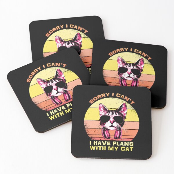 Item preview, Funny Cat With Sunglasses Plans With My Cat designed and sold by OlyvieArt.