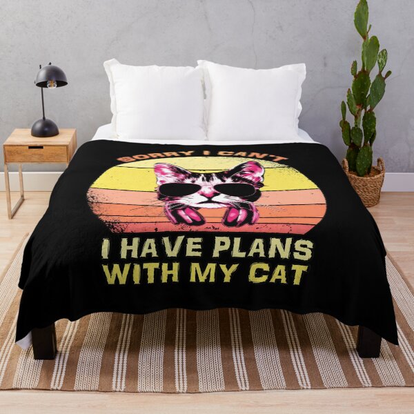 Item preview, Funny Cat With Sunglasses Plans With My Cat designed and sold by OlyvieArt.