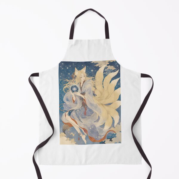 Item preview, Celestial Ninetails Kitsune Girl Vintage Japanese Ukiyoe Art ⭐⭐⭐⭐⭐ designed and sold by YoussefQarbi.