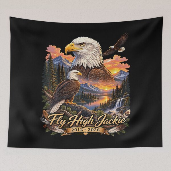 Item preview, Fly Free Jackie Big Bear Bald Eagle Memorial designed and sold by JamesCrArt.
