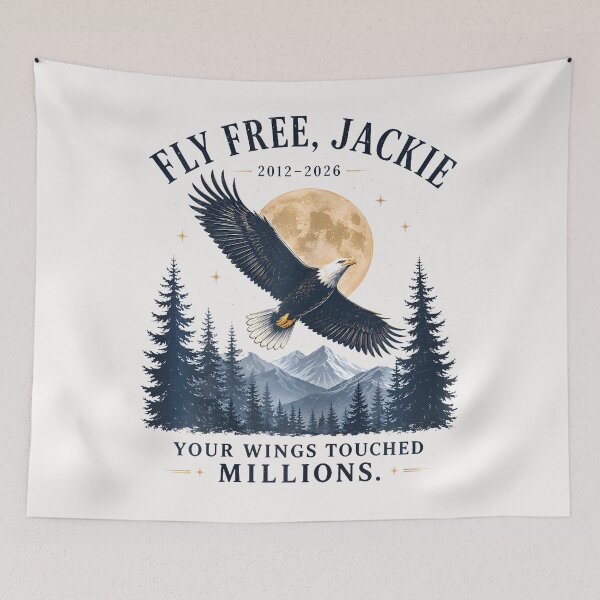 Item preview, Fly Free Jackie Big Bear Eagle Supports California Wildlife designed and sold by JamesCrArt.