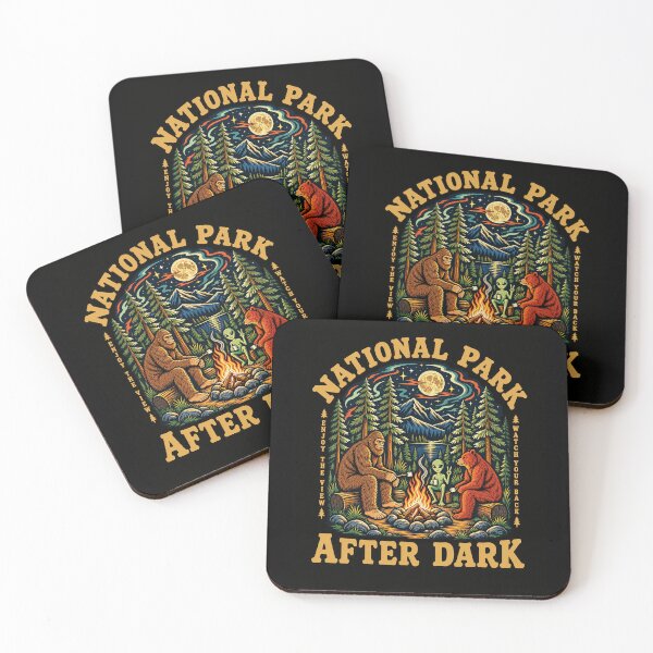 Item preview, Watch Your Back After Dark National Park Campfire designed and sold by elderberry.
