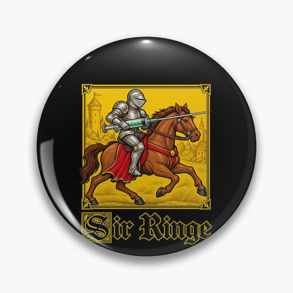 Item preview, Sir Ringe Medieval Knight and Syringe Pun designed and sold by elderberry.
