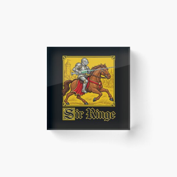 Item preview, Sir Ringe Medieval Knight and Syringe Pun designed and sold by elderberry.