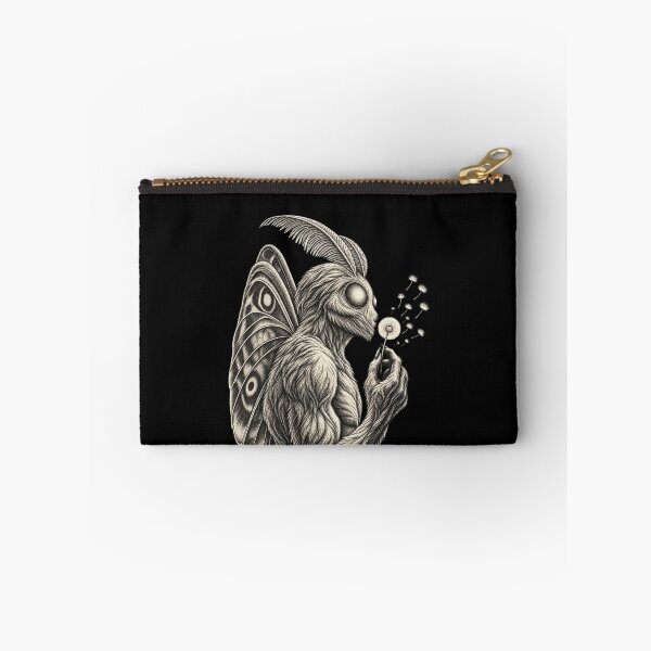 Item preview, Funny Moth Creature Man Blowing Dandelion Seeds Art designed and sold by elderberry.