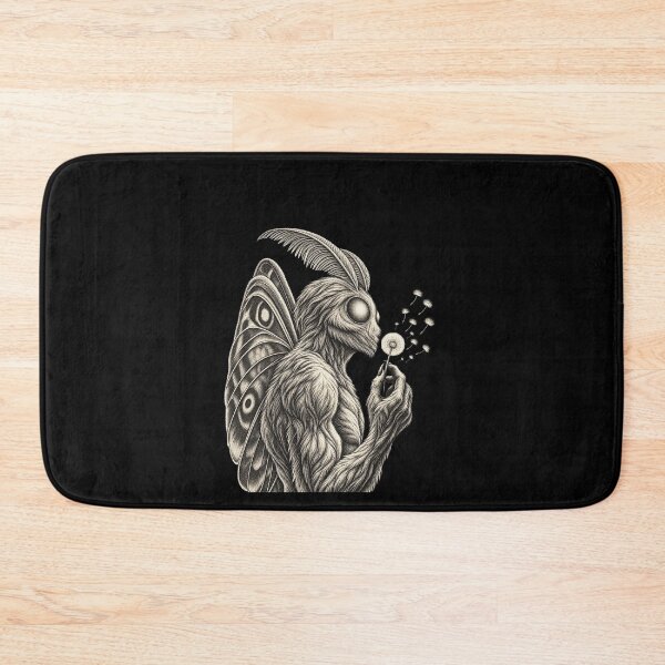 Item preview, Funny Moth Creature Man Blowing Dandelion Seeds Art designed and sold by elderberry.