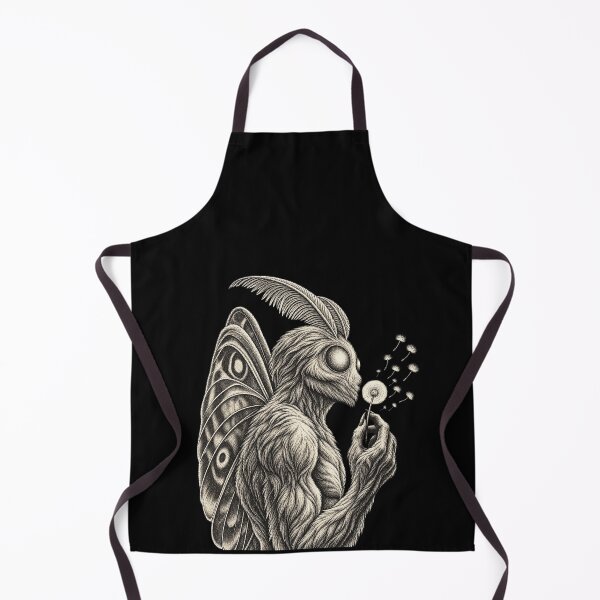 Item preview, Funny Moth Creature Man Blowing Dandelion Seeds Art designed and sold by elderberry.